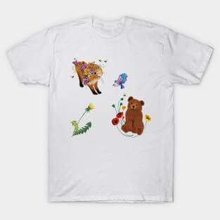 Baby bear and the fox T-Shirt